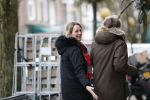 Amsterdam 11 februari 2020
Marianne Timmer met goede vriend Cees Wijburg op de cornelis schuytstraat