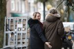 Amsterdam 11 februari 2020
Marianne Timmer met goede vriend Cees Wijburg op de cornelis schuytstraat