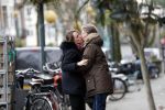 Amsterdam 11 februari 2020
Marianne Timmer met goede vriend Cees Wijburg op de cornelis schuytstraat