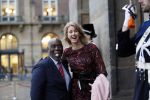 Amsterdam 14 januari 2020
Nieuwjaarsreceptie van Koningin Maxima en Koning Willem Alexander in het paleis op de dam. Mona Keizer met â€¦.