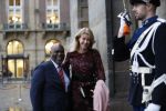 Amsterdam 14 januari 2020
Nieuwjaarsreceptie van Koningin Maxima en Koning Willem Alexander in het paleis op de dam. Mona Keizer met â€¦.