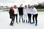 Amsterdam 4 februari 2020
Perspresentatie Hollandse 100 voor Lymph&Co op de Jaap Eden schaatsbaan.
Prins Bernahrd jr en Prinses Margriet zijn ook aanwezig. Nino Wilkes en Maxim Froger  en Monique des Bouvrie en zoon jan en Benjamin Aslan