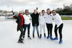 Amsterdam 4 februari 2020
Perspresentatie Hollandse 100 voor Lymph&Co op de Jaap Eden schaatsbaan.
Prins Bernahrd jr en Prinses Margriet zijn ook aanwezig. Nino Wilkes en Maxim Froger  en Monique des Bouvrie en zoon jan en Benjamin Aslan