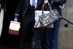 Amsterdam 15 januari 2020
Tweede dag van de nieuwjaarsreceptie in paleis op de dam .Koning Willem Alexander Koningin Maxima en Prinses Beatrix zijn aanwezig. Tas Beatrix met Amalia Alexia er Ariane erop