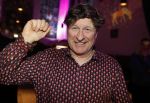 Zaandam 11 maart 2020
Het boeckenbal in de Bullekerk in Zaandam . Rob Muntz met gulp open