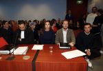 Lelystad 15 januari 2020
Rechtszaak Rosanna Kluivert en haar zoon Nino Wilkes tegen het tv programma Tros Opgelicht bij de rechtbank in Lelystad. Rosanna met haar advocaat Royce de Vries