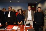Lelystad 15 januari 2020
Rechtszaak Rosanna Kluivert en haar zoon Nino Wilkes tegen het tv programma Tros Opgelicht bij de rechtbank in Lelystad. Rosanna met haar advocaat Royce de Vries