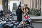 Amsterdam 1 februari 2020
Roxeanne Hazes met vriend Erik Zennes en zoon Fender bij artis.