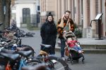 Amsterdam 1 februari 2020
Roxeanne Hazes met vriend Erik Zennes en zoon Fender bij artis.