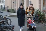 Amsterdam 1 februari 2020
Roxeanne Hazes met vriend Erik Zennes en zoon Fender bij artis.