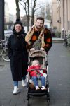 Amsterdam 1 februari 2020
Roxeanne Hazes met vriend Erik Zennes en zoon Fender bij artis.