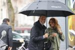 Amsterdam 29 februari 2020
Ruud Gulklit met zijn vriendin Karin de Rooy onder paraplu