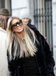 Amsterdam 3 februari 2020
Sylvie Meis vertrekt na dag werken vanuit hotel The Dylan.