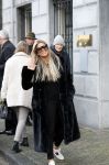 Amsterdam 3 februari 2020
Sylvie Meis vertrekt na dag werken vanuit hotel The Dylan.