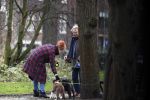 Amsterdam 31 januari 2020
Tom Egbers laat bellend zijn hond uit