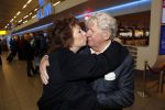 Schiphol 4 februari 2020
Katja Schuurman Peter Faber Willibrord Frequin Gerard Cox en Barrie Stevens vertrekkenb vanaf schiphol naar Suriname voor de opnames van het RTL4 programma Beter laat dan ooit. Willibrord met zijn vriendin