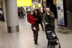 Schiphol 27 februari 2020
Wesley Sneijder haalt zijn zoon Xess Xava en Yolathe Cabau v Kasbergen op nadat ze van uit Los Angeles naar Amsterdam/schiphol zijn gevloegen.