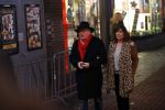 Amsterdam 10 februari 2020
Youp v t Hek  en zijn vrouw Debbie Petter . Youp eet een pepermuntje