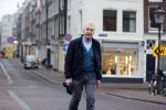 Amsterdam 4 maart 2021
Andre v Duin thuis in zijn huis en op straat op de grachten in Amsterdam.