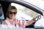 Amstelveen 25 februari 2021
Anouk Smulders achter het stuur van haar auto