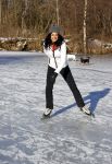Loosdrecht 13 februari 2021
Chimene v Oosterhout schaatsend op de Loosdrechtse plassen.