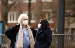 Amsterdam 24 februari 2021
Eddy habbema metzijn vrouw incl mondkapjes wachtend op de tram