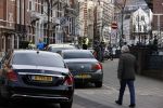 Amsterdam 21 februari 2021
Geert Wilders met zijn beveiliging in het vondelpark bij VondelCS