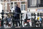 Amsterdam 16 februari 2021
Gerard Spong in zijn Rolls Royce en wandelend op straat met mondkapje.