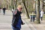 Amsterdam 24 februari 2021
Jack Spijkerman wandelend door het vondelpark