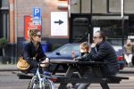 Amsterdam 21 februari 2021
Joost Nijsen  met zijn vriendin en ex van Joost Zwagerman Maaike Pereboom. Maaike heeft een zoontje van Joost Zwagerman