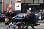 Amsterdam 21 februari 2021
Joost Nijsen  met zijn vriendin en ex van Joost Zwagerman Maaike Pereboom. Maaike heeft een zoontje van Joost Zwagerman