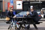 Amsterdam 21 februari 2021
Joost Nijsen  met zijn vriendin en ex van Joost Zwagerman Maaike Pereboom. Maaike heeft een zoontje van Joost Zwagerman