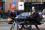 Amsterdam 21 februari 2021
Joost Nijsen  met zijn vriendin en ex van Joost Zwagerman Maaike Pereboom. Maaike heeft een zoontje van Joost Zwagerman
