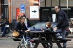 Amsterdam 21 februari 2021
Joost Nijsen  met zijn vriendin en ex van Joost Zwagerman Maaike Pereboom. Maaike heeft een zoontje van Joost Zwagerman