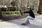 Amsterdam 25 februari 2021
Een skater  in het vondelpark