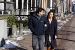 Amsterdam 12 februari 2021
Thierry Baudet en zijn verloofde Davide Heijmans bij de bevroren grachten in Amsterdam.