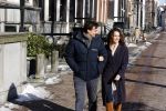 Amsterdam 12 februari 2021
Thierry Baudet en zijn verloofde Davide Heijmans bij de bevroren grachten in Amsterdam.