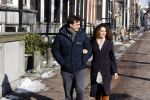 Amsterdam 12 februari 2021
Thierry Baudet en zijn verloofde Davide Heijmans bij de bevroren grachten in Amsterdam.