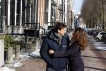 Amsterdam 12 februari 2021
Thierry Baudet en zijn verloofde Davide Heijmans bij de bevroren grachten in Amsterdam.