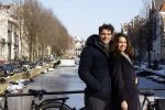 Amsterdam 12 februari 2021
Thierry Baudet en zijn verloofde Davide Heijmans bij de bevroren grachten in Amsterdam.