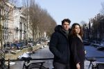 Amsterdam 12 februari 2021
Thierry Baudet en zijn verloofde Davide Heijmans bij de bevroren grachten in Amsterdam.