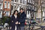 Amsterdam 12 februari 2021
Thierry Baudet en zijn verloofde Davide Heijmans bij de bevroren grachten in Amsterdam.