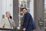 Amsterdam 26 februari 2021
Theo Hiddema en Thierry Baudet voor het huis / praktijk van Theo op de gracht in Amsterdam.