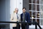 Amsterdam 26 februari 2021
Theo Hiddema en Thierry Baudet voor het huis / praktijk van Theo op de gracht in Amsterdam.