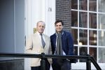 Amsterdam 26 februari 2021
Theo Hiddema en Thierry Baudet voor het huis / praktijk van Theo op de gracht in Amsterdam.