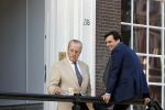 Amsterdam 26 februari 2021
Theo Hiddema en Thierry Baudet voor het huis / praktijk van Theo op de gracht in Amsterdam.