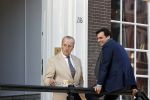 Amsterdam 26 februari 2021
Theo Hiddema en Thierry Baudet voor het huis / praktijk van Theo op de gracht in Amsterdam.