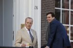 Amsterdam 26 februari 2021
Theo Hiddema en Thierry Baudet voor het huis / praktijk van Theo op de gracht in Amsterdam.