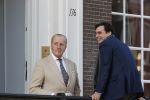 Amsterdam 26 februari 2021
Theo Hiddema en Thierry Baudet voor het huis / praktijk van Theo op de gracht in Amsterdam.