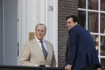 Amsterdam 26 februari 2021
Theo Hiddema en Thierry Baudet voor het huis / praktijk van Theo op de gracht in Amsterdam.